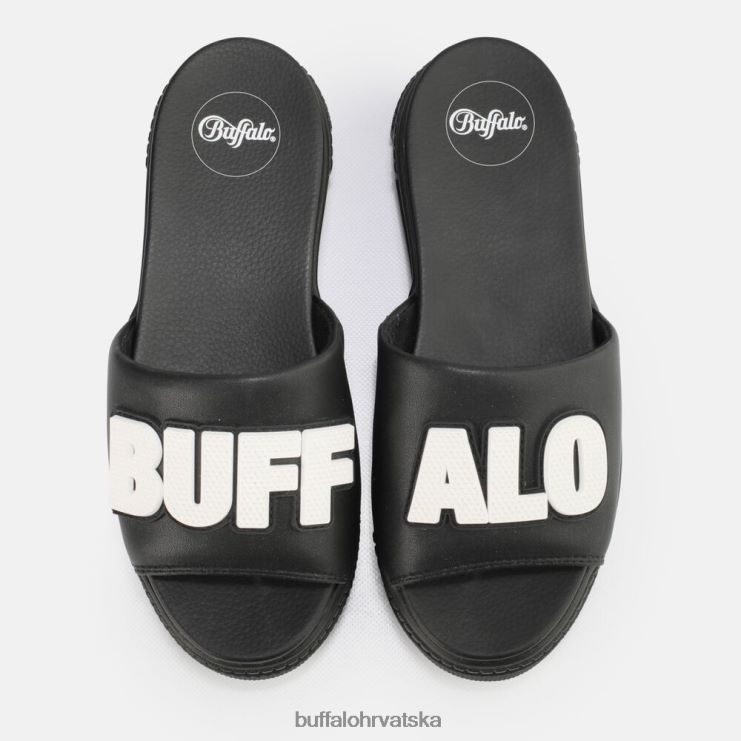 crno Buffalo sparena sld sandala veganska |slajdova TDD6T872